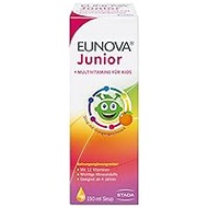 EUNOVA Junior - Multivitamin Sirup mit 12 Vitaminen und wichtigen Mineralstoffen - Nahrungsergänzungsmittel für Kinder ab 4 Jahren - 1 x 150 ml