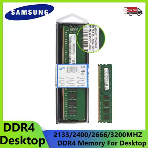SAMSUNG DDR4 Memory Desktop RAM 16GB 8GB 4GB 3200MHz 2666Mhz 2400MHz 2133MHz PC4 High Performance Me