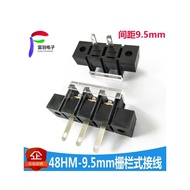KF48HM Fence Type Terminal 9.5mm Wide Foot with Cover with Fixed Hole 2P3P4P5P48HM Connection Row