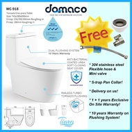 [PRE ORDER] Tiara 918 Rimless Turbo Tornado Flushing 1-Piece Toilet Bowl