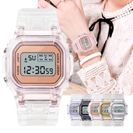 New Fashion Transparent Digital Watch Square Ladies Watch Sports Electronic Watch