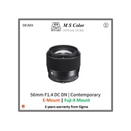 [READY STOCK | 3 YEARS WARRANTY] Sigma 56mm f/1.4 DC DN Contemporary