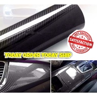 🇲🇾Ready Stock🇲🇾 Car Vehicle 6D Carbon Fiber Vinyl Wrap Film Car Sticker/ 4D Matte Carbon Fiber Film