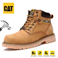Safety Shoes Caterpillar Steel Toe Shoes Labor Protection Shoes Men's Work Shoes Anti-Smashing Non-Slip Oil and Acid Resistant Safety Boots CAT 8043