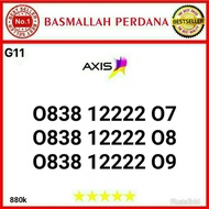 Nomor Cantik AXIS 11digit kwartet 2222 0838 12222 07 RG012 1313