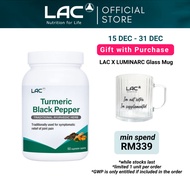 [Expiry Aug 2027] LAC Turmeric Black Pepper Caplets Supplement  (60 Vegetable Caplets) 01404390
