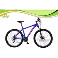 ฟรี!!!ไฟหน้า-ท้าย LED จักรยานเสือภูเขา 27.5" Totem รุ่น Kopagz red-blue size17"