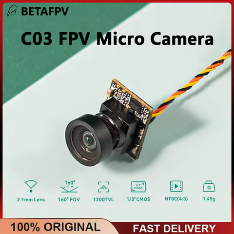BETAFPV C03 FPV Micro Camera 2.1mm Lens 1/3'' CMOS Sensor 160° FOV Suit For M03 5.8G VTX For FPV Qua