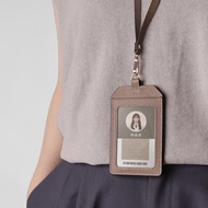 【免費刻英名】真皮證件套 牛皮識別證套 掛頸卡夾 悠遊卡保護套