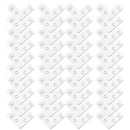 Flat L Shape Corner Brace 4 Holes Angle Plate Bracket for Wooden Furniture Repair Connector Fixing 4
