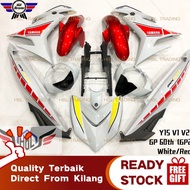 Y15ZR V1V2 Tanam Sticker Airbrush Coverset Yamaha Bodyset Moto GP 60th Anniversary White Red