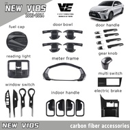 Vemart new Toyota vios 2023-2024 car carbon fiber accessories