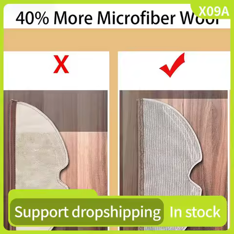 X09A 30Pcs Full Coverage Mopping Cloths For Xiaomi Roborock S5 S50 S51 S55 S6 S6 MAXV S5 MAX Vacuum 
