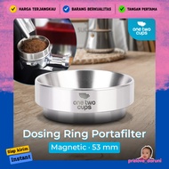 One Two Cups Dosing Magnetic Espresso Machine PortafilterRing 53mm - YXA044 - Silver