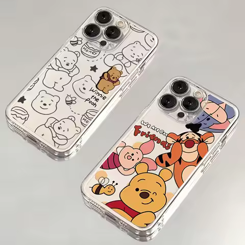 Disneies Cartoon Cute Winnie Phone Case For Infinix Note 40 30i 12 11 10 Zero 30 20 Smart 9 8 7 6 VI
