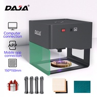 DAJA เลเซอร์เครื่องแกะสลัก CNC DJ6แบบพกพาขนาดเล็กโลโก้ DIY เครื่องพิมพ์เครื่องหมายสำหรับงานไม้ไม้พลา