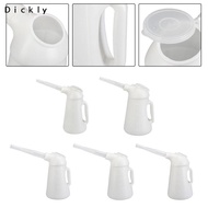 [Dickly] Oil Jug with Spout Durable Oil Measuring Jug White Ergonomical Handle Leakageproof Oil Disp