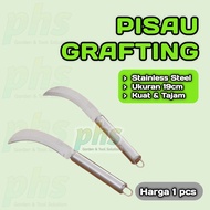 Pisau Grafting Alat Stek Sambung Tanaman Stainless/Kayu