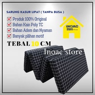 [ ONLY Cover ] 4-Fold Foam Mattress Cover/3/2 Zipper 10 cm Thick Inoac Foam Mattress Cover/ Zippered