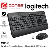 LOGITECH MK540 WIRELESS KEYBOARD + MOUSE COMBO FOR COMFORT TYPING, FIT INTO PALM WITH CONTROL SPILL 