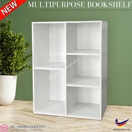 QUALITY 5 COMPARTMENT BOOKSHELF | MULTIPURPOSE WOOD RACK | RAK BUKU | RAK KAYU | MULTIPURPOSE SHELF | MULTIPURPOSE RACK