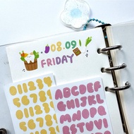 Alphabet letter stickers, aesthetic/ stickers, journal stickers