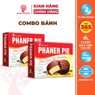 Combo 2 Hộp Bánh phủ socola nhân kẹo dẻo Phaner Pie Đỏ 336g