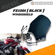 YAMAHA FZ150i WINDSHIELD VISOR [ BLACK ] WITH BRACKET COVER #READY STOCK