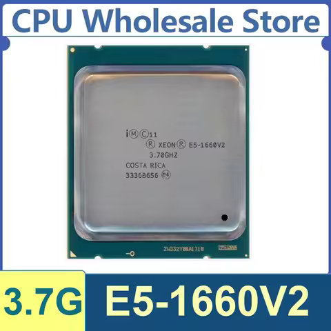 Intel Xeon E5-1660V2 6 Core 12 Thread 3.7GHz 130W 15MB Cache 22nm LGA2011 SR1AN DDR3 1866 MHz Ivy Br