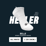(แพ็ค 4 คู่สุดคุ้ม) BELLE HEALER JR ถุงเท้าพื้นขนหนู 100%เต็มฝ่าเท้า หนานุ่ม ข้อตาตุ่ม Ankle Socks