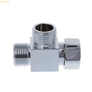 weroyal G1 2 Multipurpose T-Shape Adapter Hose Fitting Shower for Head 3 Way for Valve Tee Connector for Toilet Bidet Sp