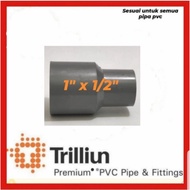 Reducer/Vlock sock/V sok/pvc socket TRILLION 1" x 1/2"