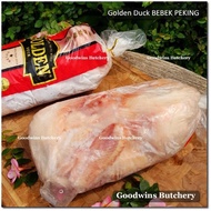 Bebek Golden Peking Duck Frozen Halal Whole Cut Size G &amp; H