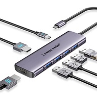 Lemorele TC66L 7-in-1 USB C Hub Docking Station 4K HDMI 100W PD Multi Splitter Adapter สําหรับ MacBo