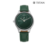 Titan Yin &amp; Yang Silver Dial Analog Leather Strap Watch for Women 2670SL05