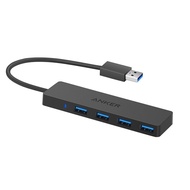 AT&amp;💘Anker USB3.0Cable seperater High Speed4MouthHUBDocking Station Hub Computer Notebook One-to-Four Converter Extension