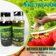 Pupuk AB Mix Cair NETAFARM - Sayuran Daun 100ml Stock A dan B