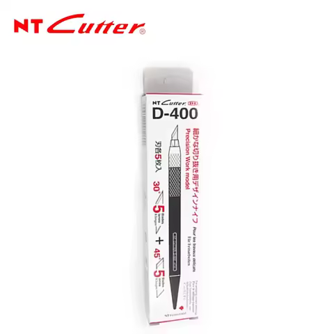 NT Cutter D-400 Precision Work Model Pen Knife with 10pcs Spare Blades BDC-200P BDA-200P Penknife Cu