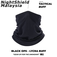 NSM Tactical Facemask Black Ops - Lycra Buff PDRM Combat Special Force Operasi VAT69 Komando Riding 