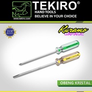 Tekiro Crystal Screwdriver Plus PH2x200 Minus 6x200 mm Plastic Handle 8" - (+) PH2x200mm