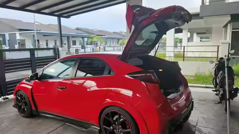 With Spoiler 2PC Back Door Stay for 2015 2016 2017 Honda Civic Type R FK2 Rear Tailgate Boot Gas Spr