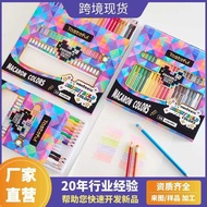 State Thinking 50 Colors Woodless Erasable Color Lead Drawing Student Stationery Color Pencil Painti