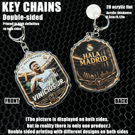 FC Madrid Football Themed Acrylic Keychain – 2D Double-Sided Laminated Keyring  Club Star Football M