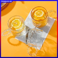 Soda Lime Glass Coffee Teacups Milkcup Juice Cup With Handle Colorful Glass Tea Cup 260ml Fenghao_sg