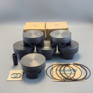 Super Casting Custom Piston Kit Dia. 72/73/74/75/76mm DLC PIN14 with Flat Crown and Double Coating f