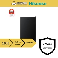 HISENSE 110L SINGLE DOOR FRIDGE BLACK RR120D4ABN1