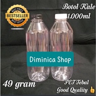 NEW 1 liter Kale Bottle/1 liter plastic bottle/1 liter Kale Bottle - White