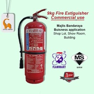 Bomba Cert 9kg Fire Extinguisher Flammart ABC Dry Powder SIRIM Restaurant Kitchen Building Office Sh