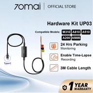 70mai Hardwire Kit Type-C (UP03) For 70mai A200,A500S,A510,A810,Omini,M500,M310 Dashcam