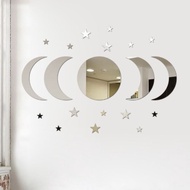 REAGENT Self Adhesive Acrylic Mirror Wall Stickers Wall Decor Bathroom Mirrors Stickers Living Room